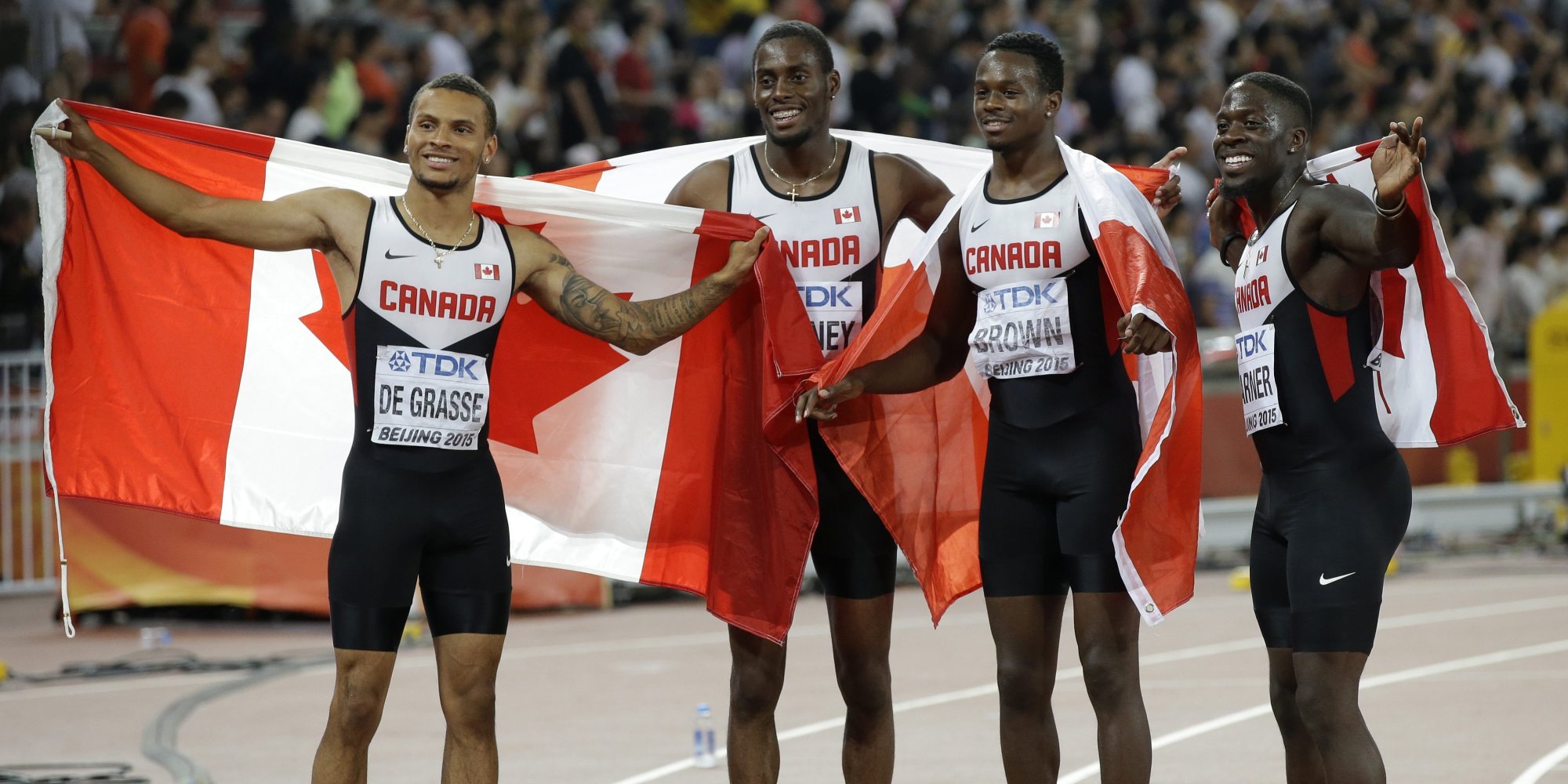 Canadian Men's 4x100 Relay Team Bronze Caps Big Day For Canada At Track