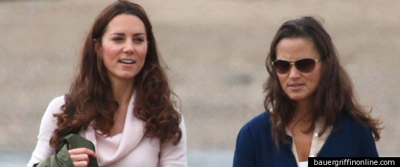 Kate And Pippa Middleton Take A Walk On The Beach
