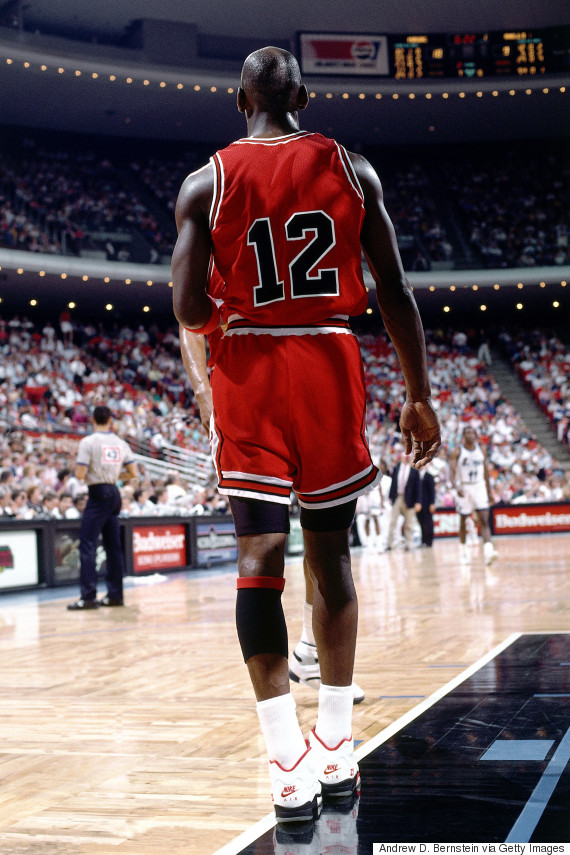 michael jordan wearing number 12 jersey