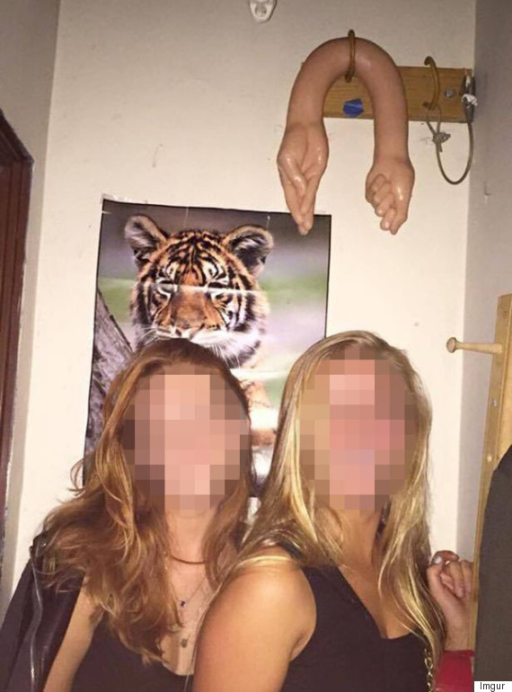 Sex Toy Behind Smiling Friends Sends An Otherwise Innocent
