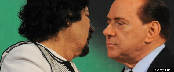 Gaddafi Berlusconi