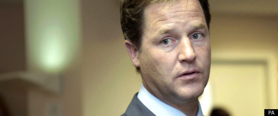 Nick Clegg Blue Paint