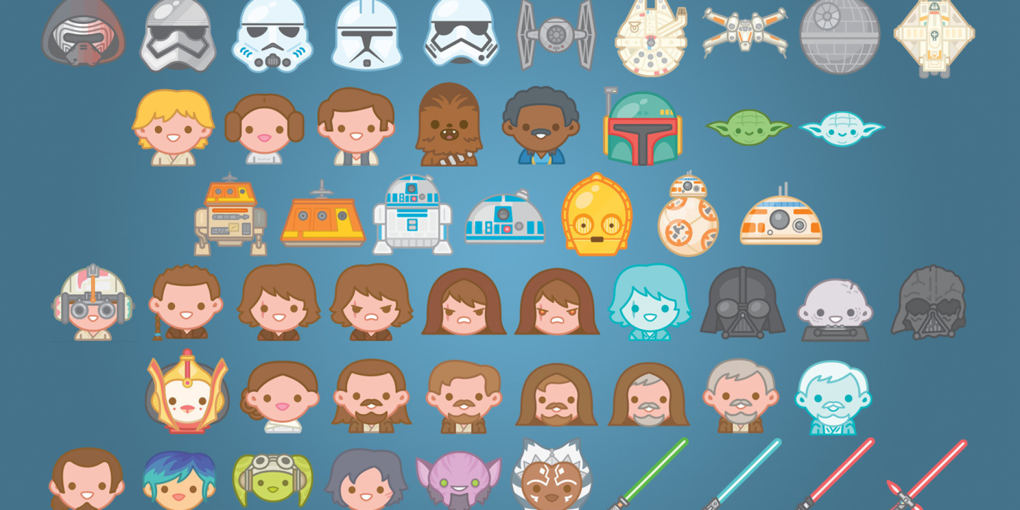 Los 'emoji' de 'Star wars' ya están aquí