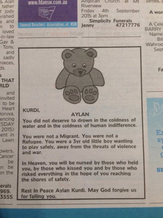 syndey morning herald aylan kurdi