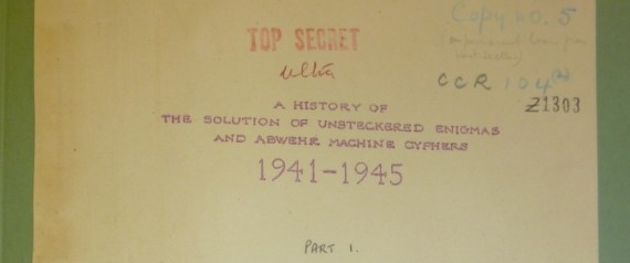 Bletchley Park Top Secret Document