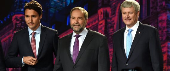 JUSTIN TRUDEAU THOMAS MULCAIR STEPHEN HARPER
