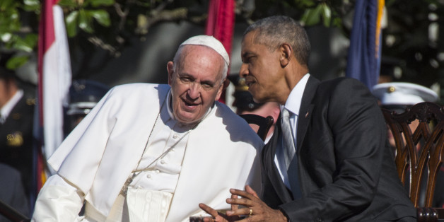 Image result for obama and pope francis