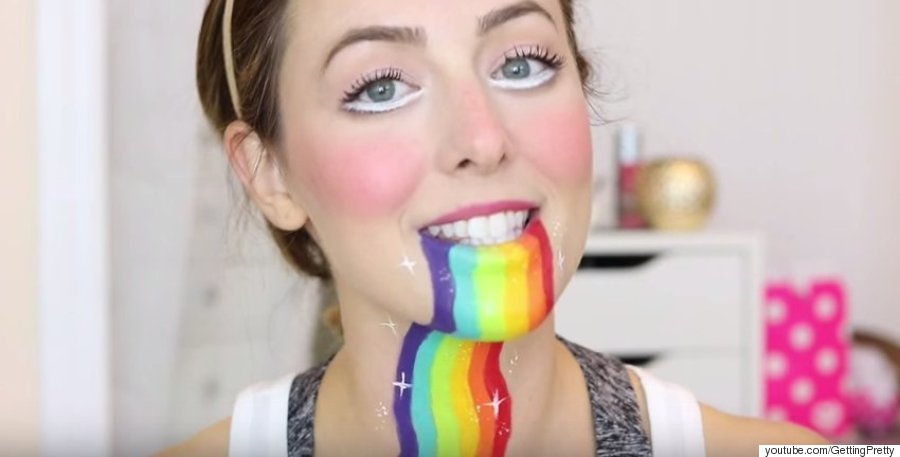 snapchat rainbow makeup