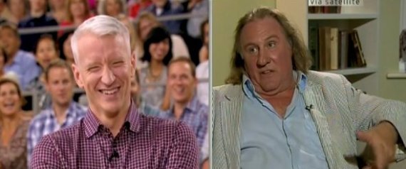 Anderson Cooper Gerard Depardieu