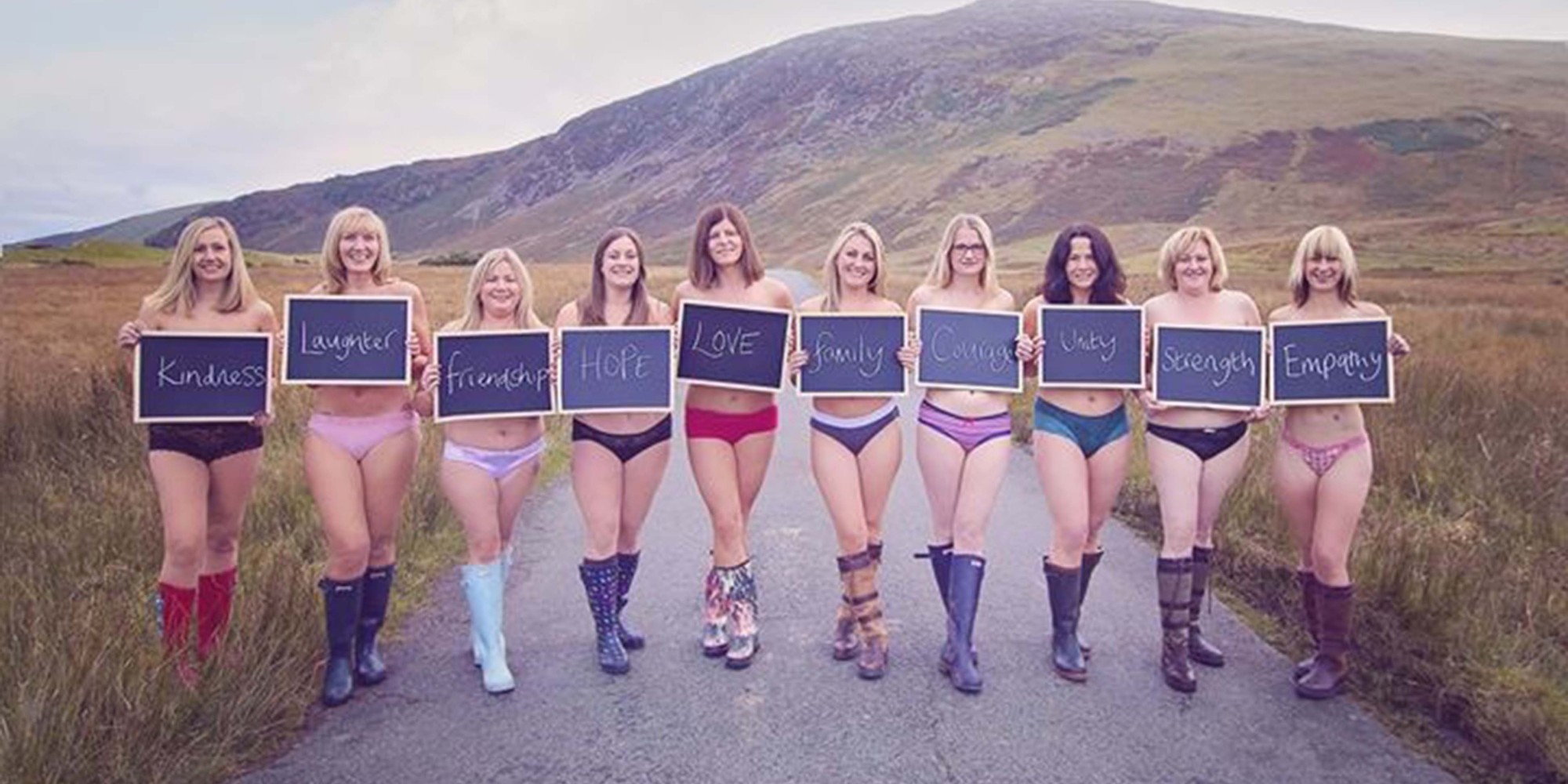 Mums Strip For Charity Calendar To Raise Money For Boy With Brain 