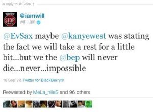 Kanye Says Rip To The Black Eyed Peas At Austin Ci