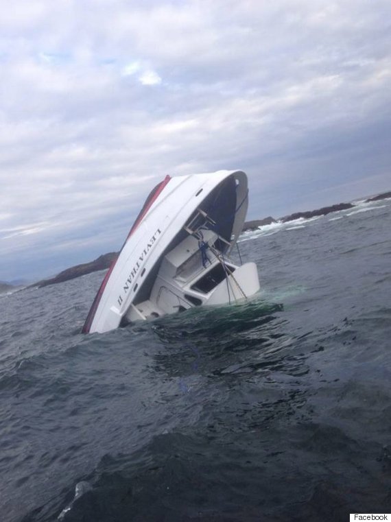 capsized boat