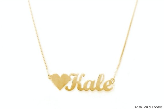 gold kale necklace