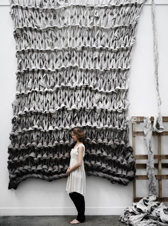 Meet The Maker Behind The Most Incredible Giant Knitting Installations