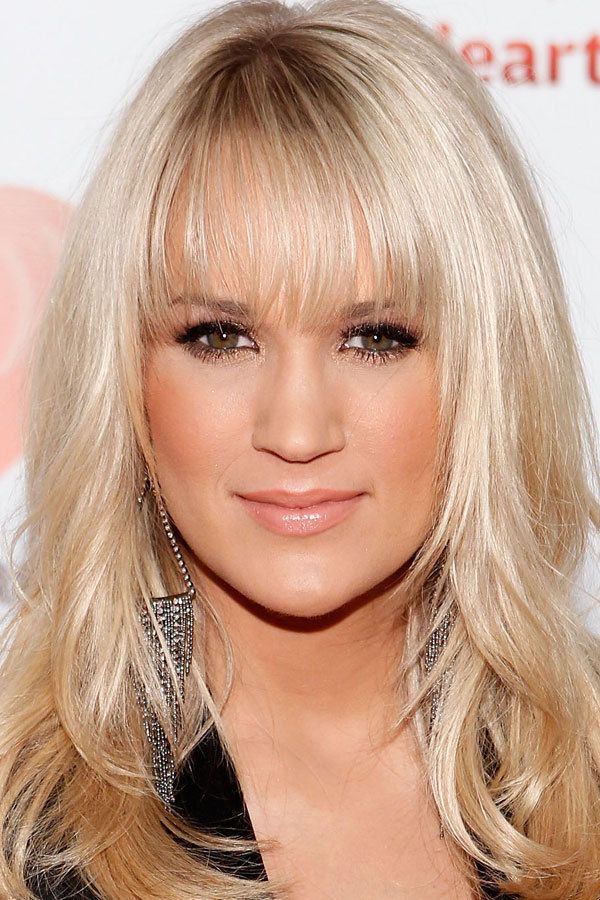 Carrie Underwood's new blunt bangs Photo Isaac Brekken Getty Images for 