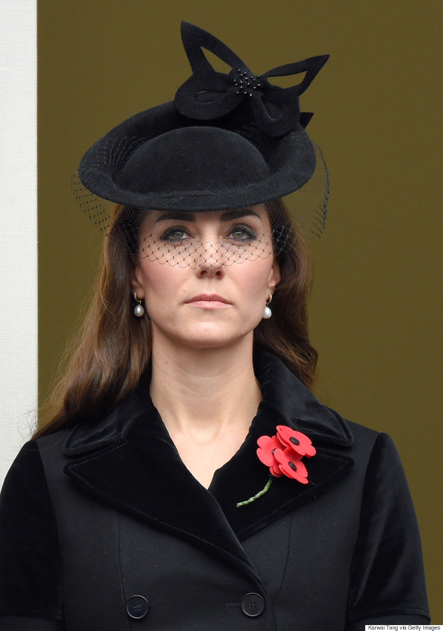 Kate Middleton, Duchess Of Cambridge, Attends Remembrance Day