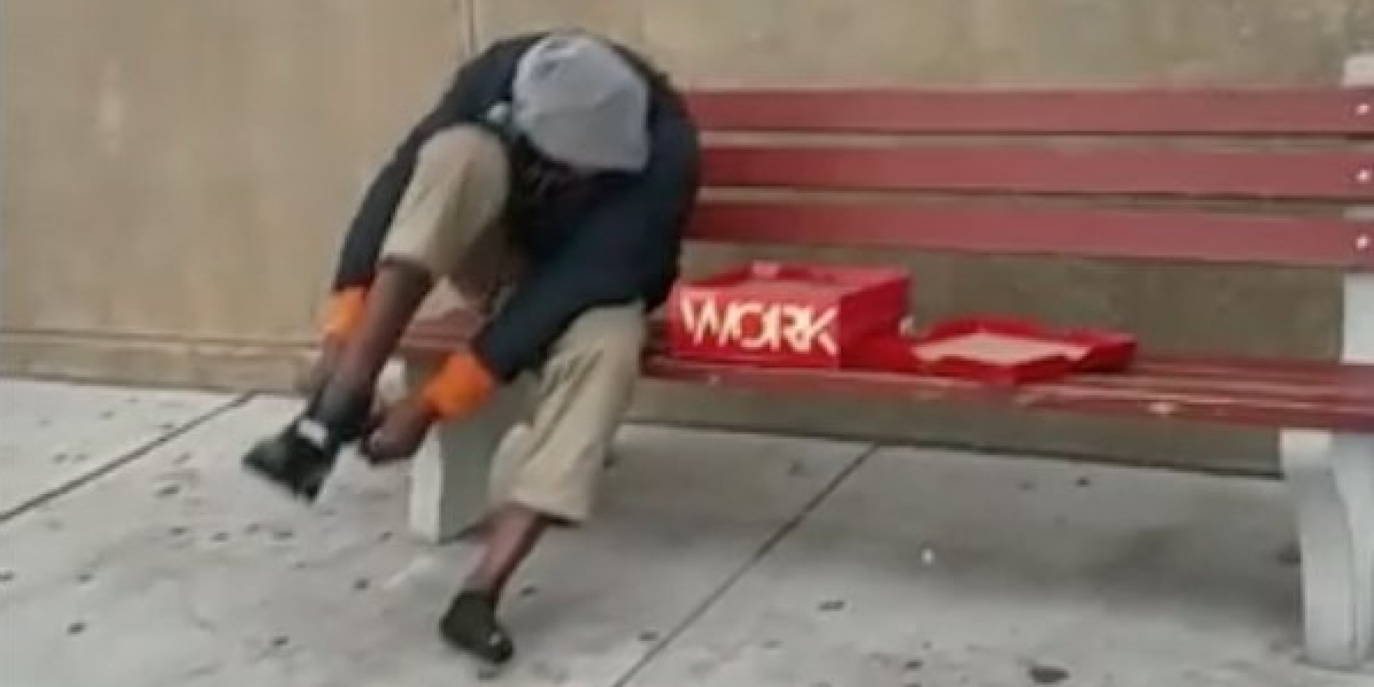 Police Officer Buys New Shoes For Barefoot Man And Is