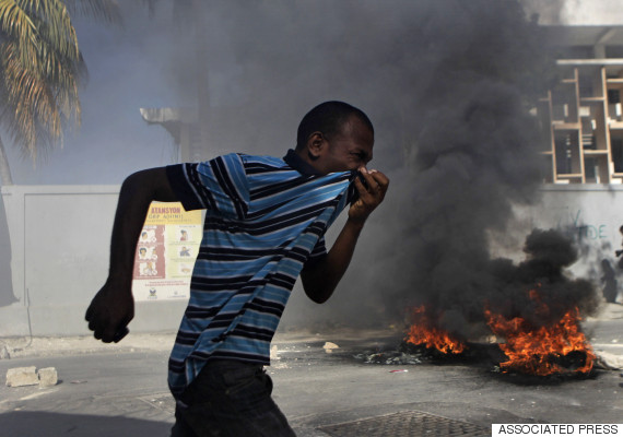 protest haiti election 2011