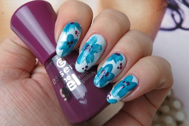 Burlap Nail Art Style Nails Magazine Does Not Apply Material Dry Flowers
