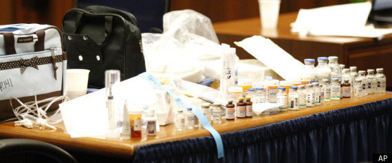 Michael Jackson Drugs Lined Up