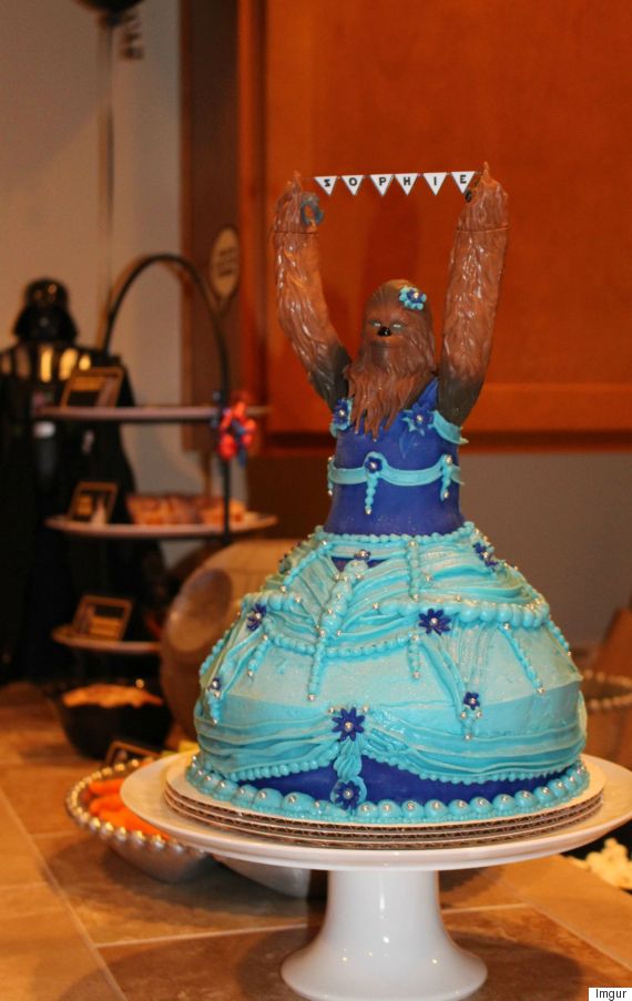 Chewbacca Birthday Cake Wins Three-Year-Old's Birthday Party