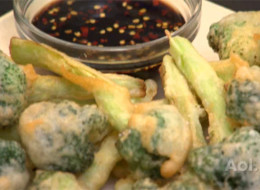 Lemony Broccoli Tempura Spears