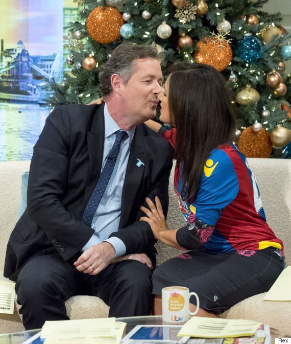 Piers Morgan Finally Gets His Long Awaited Kiss From Susanna Reid On 