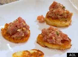 Tuna Tartare With Potato Pancakes