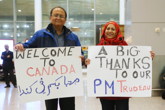 the arrival of syrian refugees to canada