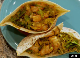 Chili Lime Shrimp In Pita Pockets