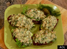 Open-Faced Salmon Sandwich