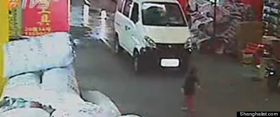 china toddler run over