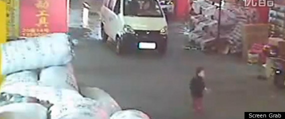 Chinese Toddler Hit By Van