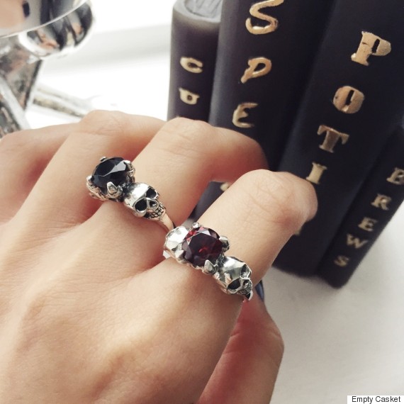 empty casket rings