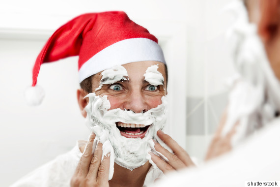 santa shaving