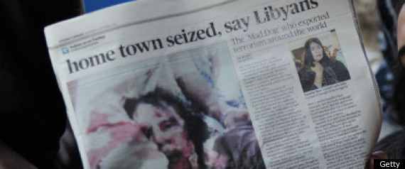 Gaddafi Killed Newspapers