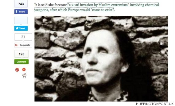 La mujer que predijo el 11-S augura que el Estado Islámico invadirá Europa este año