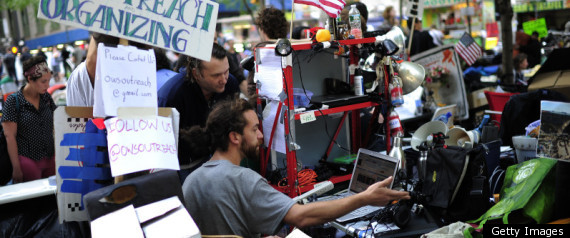 Media At Occupy Wall St