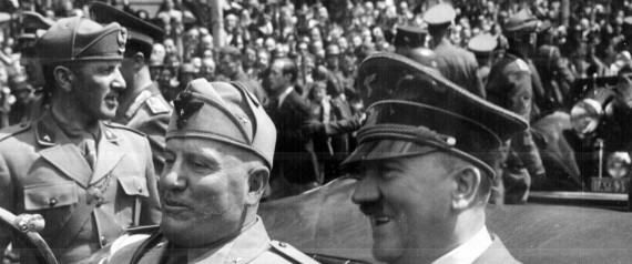 ADOLF HITLER AND BENITO MUSSOLINI