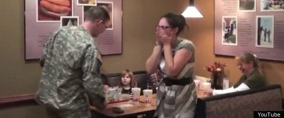 Soldier Surprise Chick Fila A