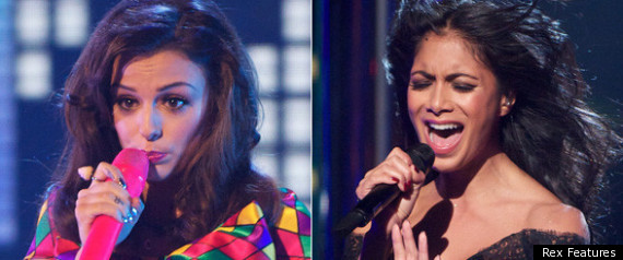 Cher Lloyd And Nicole Scherzinger On The X Factor
