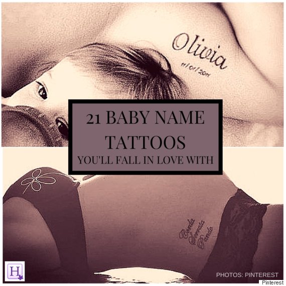 Baby Name Tattoos You'll Fall In Love With
