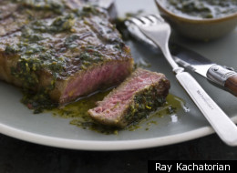 Curtis Stone's Grilled T-Bone Steak With Chimichurri