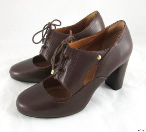 vintage lace up mary janes