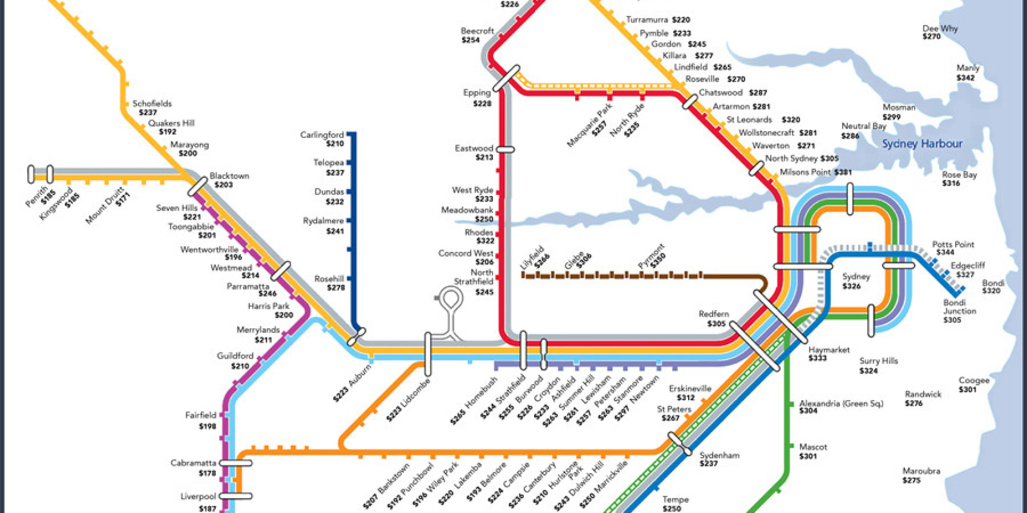 Rent By Train Station Maps For Sydney, Brisbane And Melbourne From