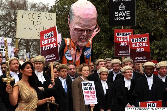 legal aid protest