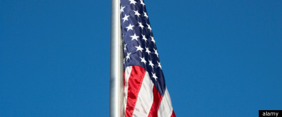 Prayer By Flagpole