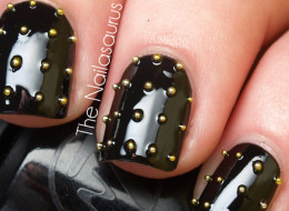 s STUDDED NAIL ART large Michael Kors Inspired DIY Nail Art