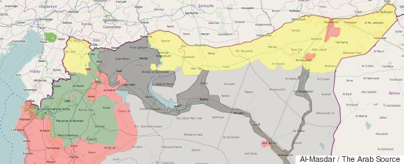 north syria map