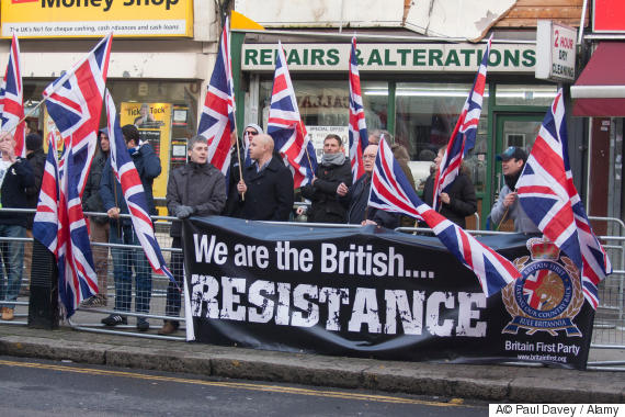 britain first protest